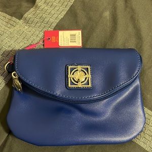 Catherine Malandrino BLUE purse/bag w detachable strap